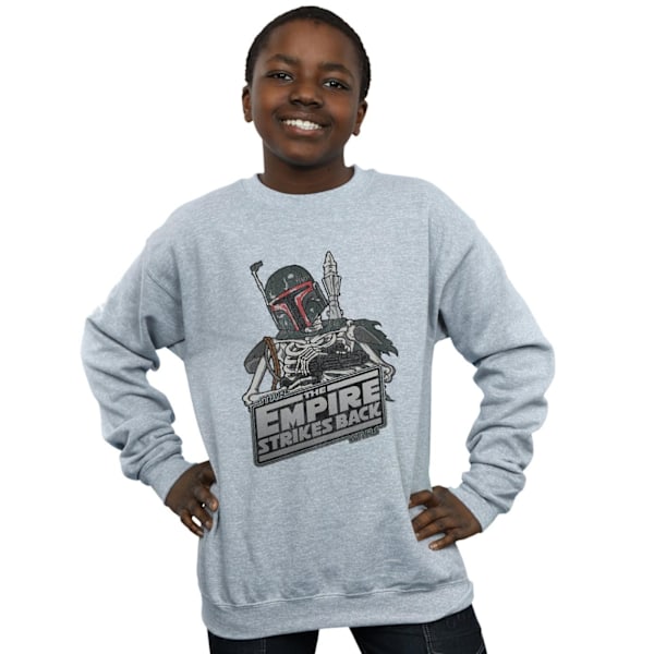 Star Wars Boys Boba Fett Skelett Sweatshirt 5-6 år Sports G Sports Grey 5-6 Years