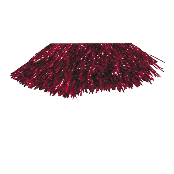 Smiffys Metalliska Pom Poms (2-pack) One Size Röd Red One Size