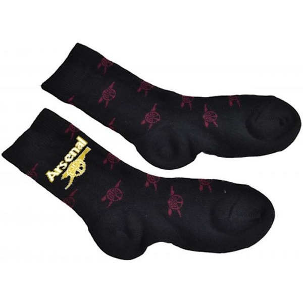 Arsenal FC Barn/Barn All-Over Print Dress Socks 9 UK Barn Black 9 UK Child-12 UK Child