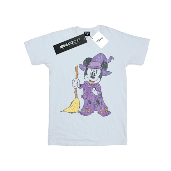 Disney Pojkar Minnie Mouse Häxdräkt T-shirt 7-8 År Vit White 7-8 Years