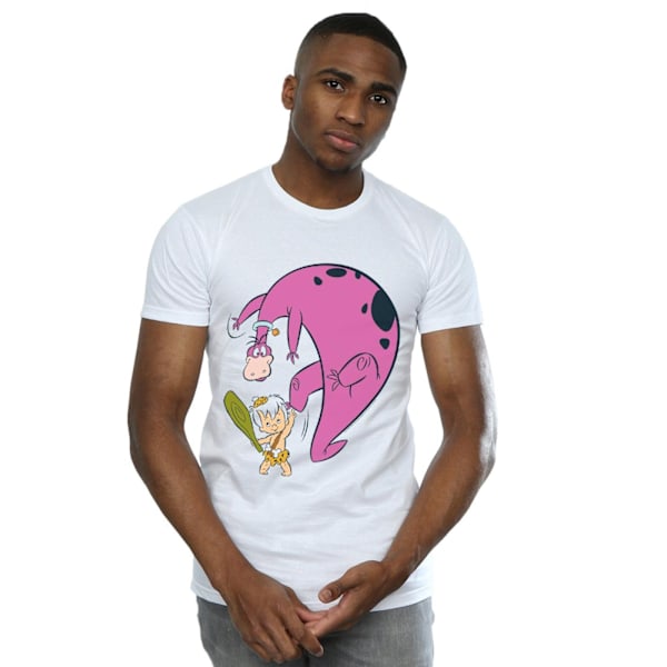 The Flintstones Herr Bamm Bamm Och Dino T-Shirt S Vit White S