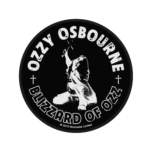 Ozzy Osbourne Blizzard Of Ozz Standard Patch One Size Svart/Vit Black/White One Size