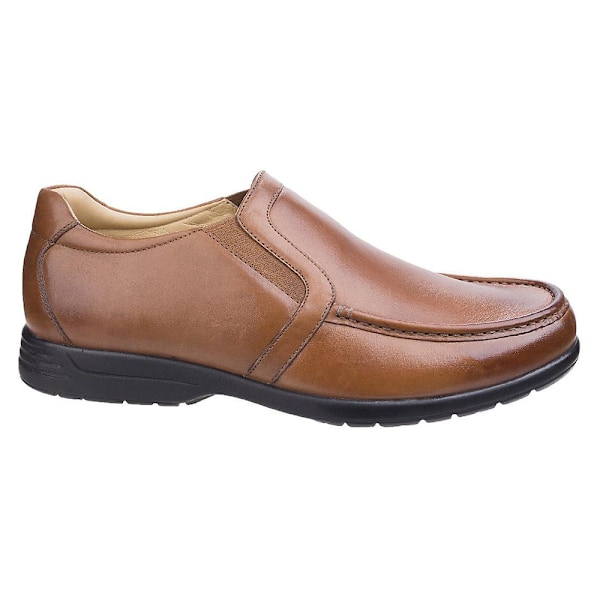 Fleet & Foster Herr Gordon Dual Fit Läder Mockasin 10 UK Tan Tan 10 UK