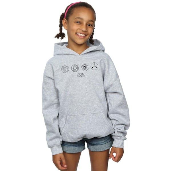 Fantastic Beasts Girls Circular Icons Hoodie 5-6 år Sports G Sports Grey 5-6 Years