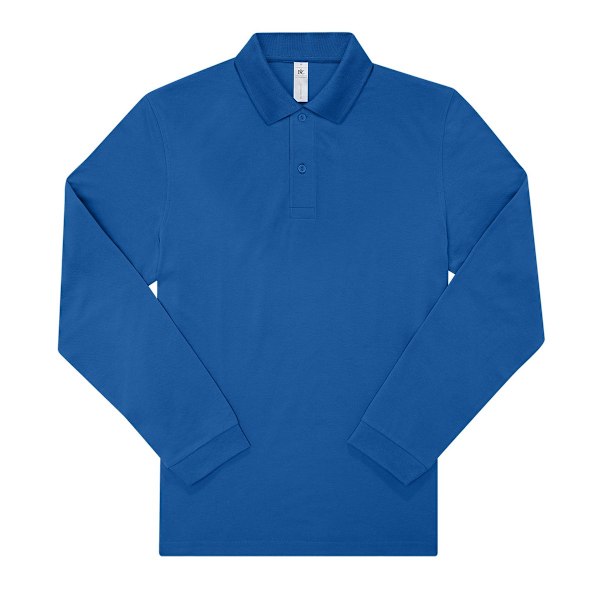 B&C Herr My Long-Sleeved Polo Shirt XL Royal Blue Royal Blue XL