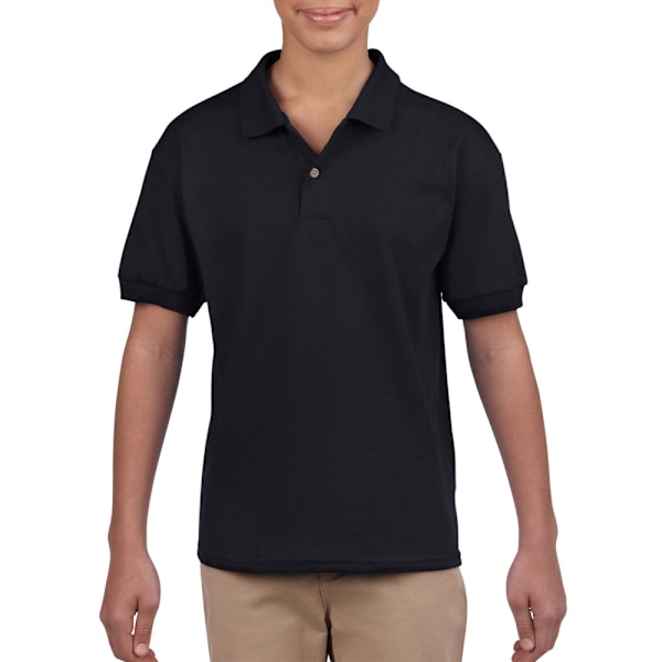 Gildan Barn/Barn Plain Jersey Polo Shirt 5-6 År Svart Black 5-6 Years