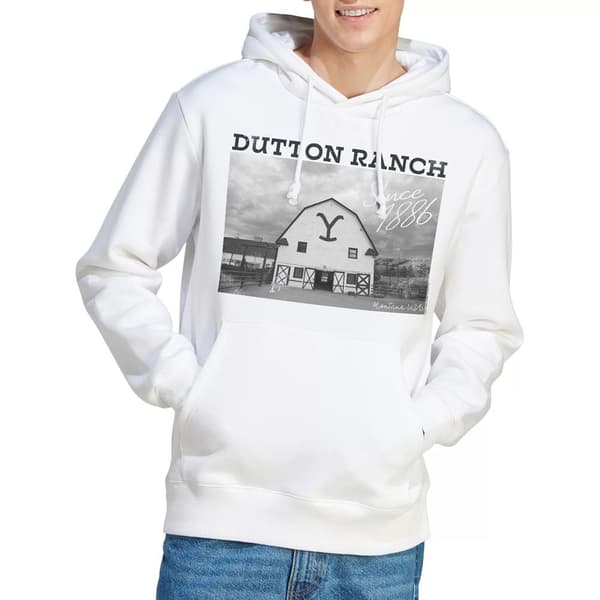 Yellowstone Herr Dutton Barn Hoodie M Vit White M