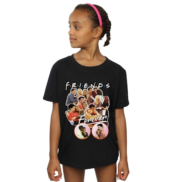 Friends Girls Forever Collage Bomull T-shirt 3-4 år Svart Black 3-4 Years