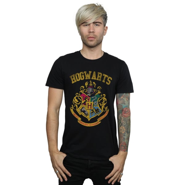 Harry Potter Hogwarts Varsity T-shirt för män, 4XL, svart Black 4XL