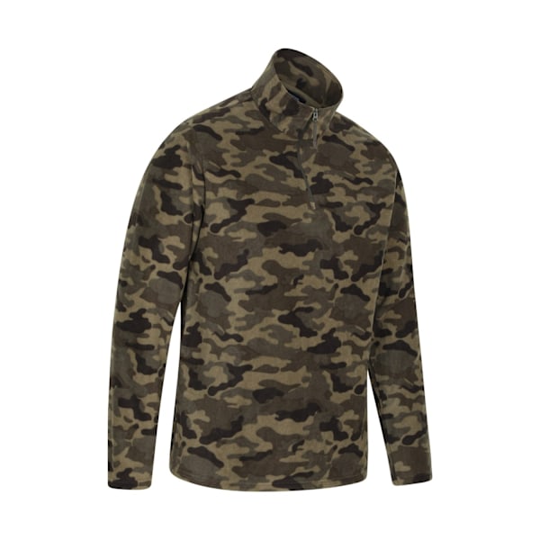 Mountain Warehouse Camber II Camo Fleece Tröja med Halv Dragkedja Herr XXS Green XXS