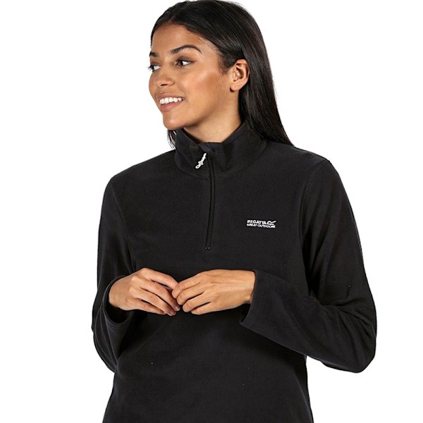 Regatta Great Outdoors Dam/Dam Sweetheart 1/4 Zip Fleece Black 18