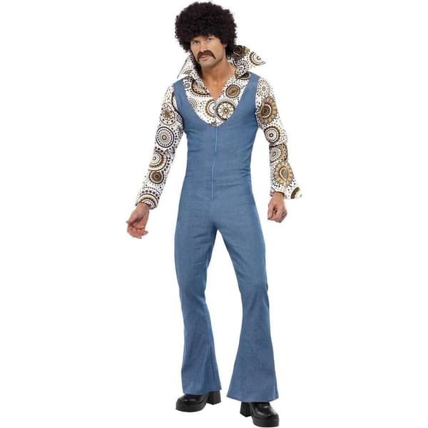 Smiffys Herr Groovy Dancer Kostym M Blå Blue M