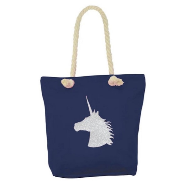 Hy Unicorn Tote Bag One Size Navy Navy One Size