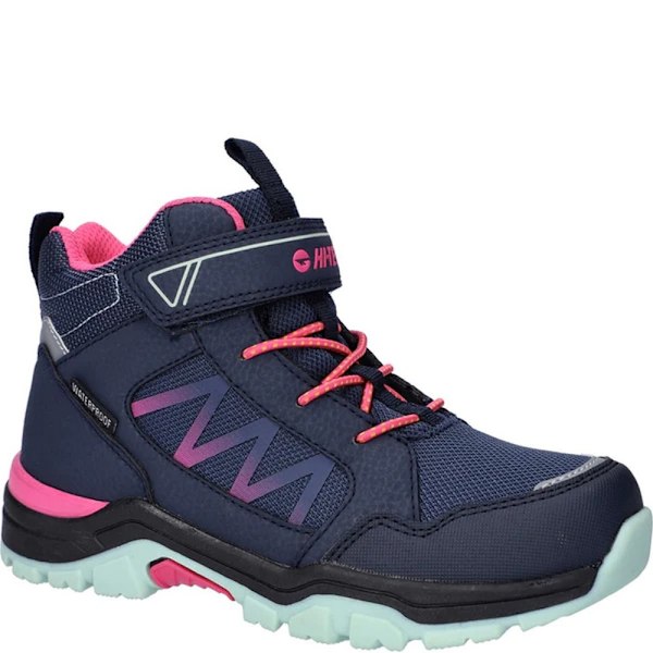 Hi-Tec Boys Rush Walking Boots 4 UK Marinblå/Fusion Rosa/Mint Navy/Fusion Pink/Mint 4 UK