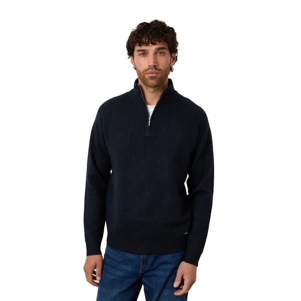 Threadbare Herr Rossen Quarter Zip Raglan Långärmad Tröja X Navy XXL