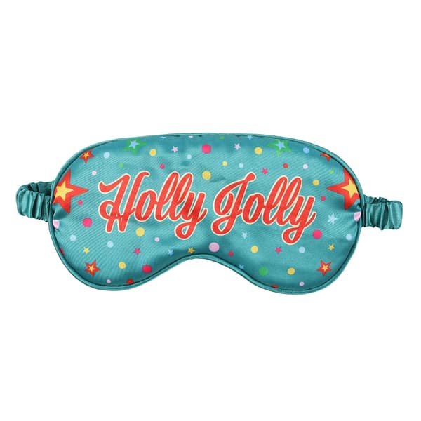 Something Different Holly Jolly Satin Sovmask One Size Blå/ Blue/Red One Size