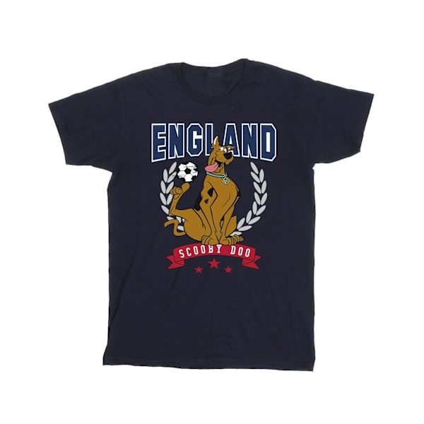 Scooby Doo Boys England Football T-Shirt 7-8 år Marinblå Navy Blue 7-8 Years