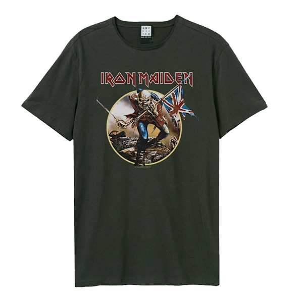 Amplified Unisex Adult Trooper Iron Maiden T-Shirt XS Charcoal Charcoal XS