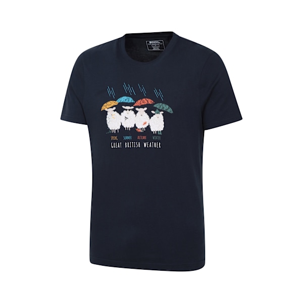 Mountain Warehouse Herr Great British Weather T-Shirt XS Marinblå Navy XS