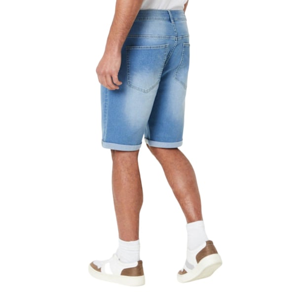 Maine Herr Denim Regular Shorts 36R Ljusblå Light Blue 36R