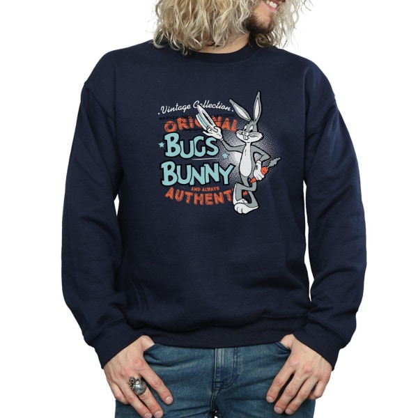 Looney Tunes Unisex Vuxen Bugs Bunny Vintage Sweatshirt XL Marinblå Navy Blue XL