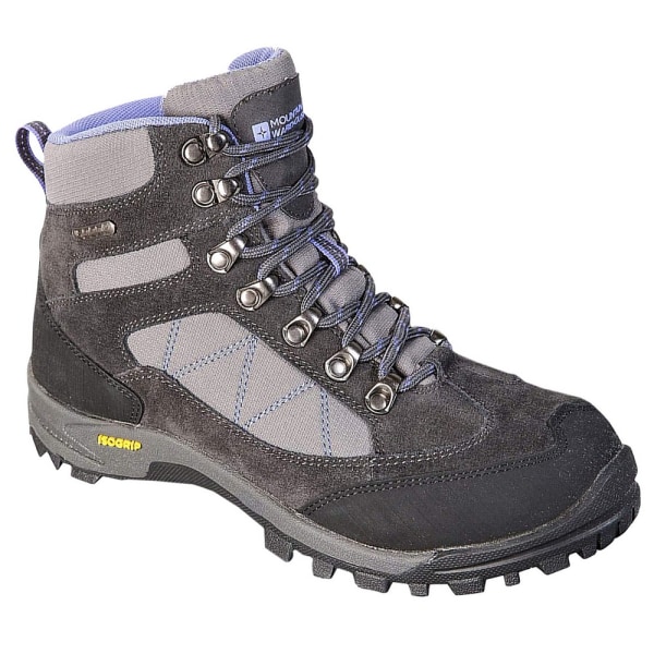 Mountain Warehouse Dam/Dam Storm Mocka Walking Boots 4 UK Grey/Charcoal/Purple 4 UK