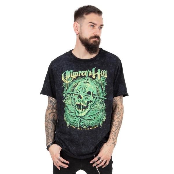 Cypress Hill Unisex Skull T-shirt S Svart Black S