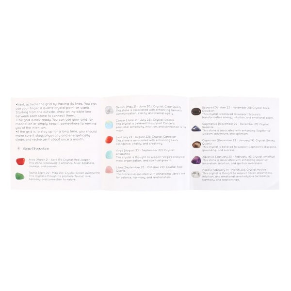 Något Annorlunda Astrologi Hjul Kristall Rutnät Set En Storlek M Multicoloured One Size