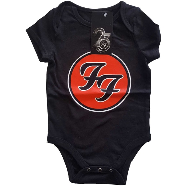 Foo Fighters Childrens/Kids Logo Babygrow 6-9 månader Svart Black 6-9 Months
