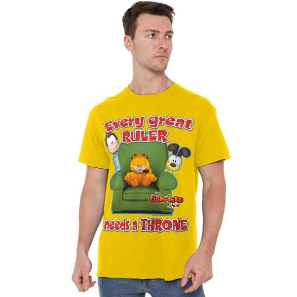 Garfield Herr Tröja Throne Stl M Gul Yellow M