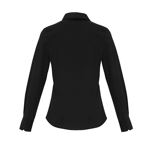 Premier Dam/Dam Poplin Stretch Långärmad Skjorta 10 UK B Black 10 UK