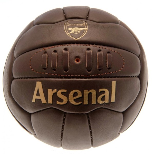 Arsenal FC Official Retro Heritage Ball Storlek 5 Brun Brown Size 5