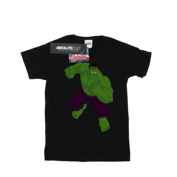 Hulk pojkvän T-shirt för kvinnor/damer L Svart Black L