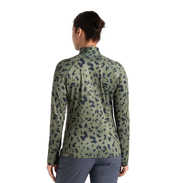 Dare 2B Dam/Dam Divulge Dash Print Core Stretch Mellanlager Olivine Green 10 UK