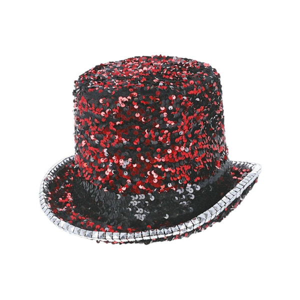 Fever Deluxe Paljett Hatt i Filt One Size Röd Red One Size
