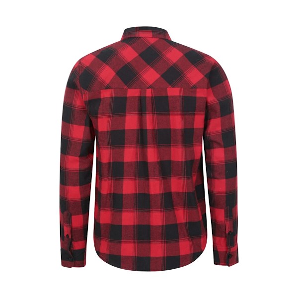 Mountain Warehouse Trace Flanell Långärmad Skjorta Herr 4XL Röd Red 4XL
