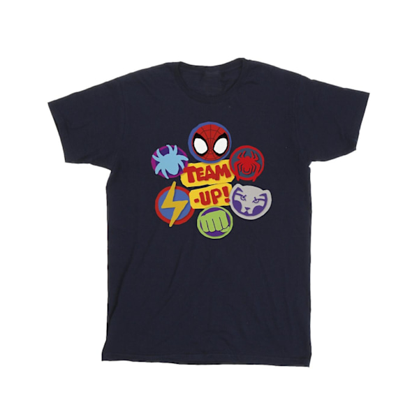 Marvel Boys Spidey And His Amazing Friends Team Up T-Shirt 12-1 Navy Blue 12-13 Years