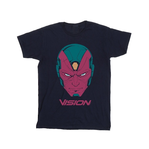 Marvel Mens Avengers Vision Head T-Shirt 3XL Marinblå Navy Blue 3XL