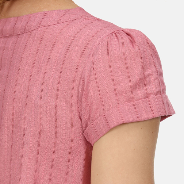 Regatta Dam/Dam Jaelynn Dobby Bomull T-shirt 18 UK Heathe Heather Rose 18 UK