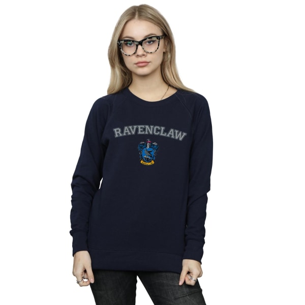 Harry Potter Dam/Kvinnor Ravenclaw Crest Sweatshirt L Marinblå Navy Blue L