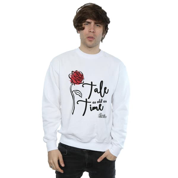 Disney Herr Tale As Old As Time Rose Sweatshirt S Vit White S