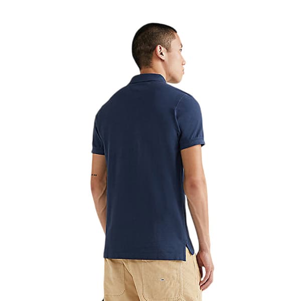 Tommy Jeans Herr Kragad Slim Pikétröja S Marinblå Navy S