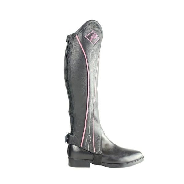 HyLAND Tvåfärgade läderdamasker för vuxna M Svart/Rosa Black/Pink M