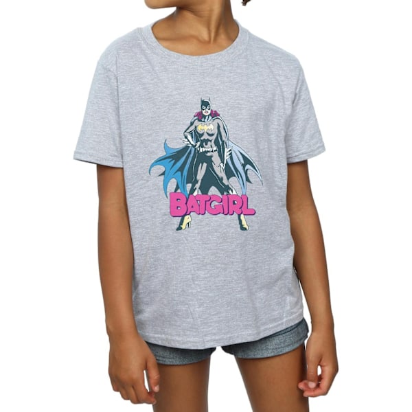 DC Comics Girls Batgirl Pose Bomull T-shirt 9-11 år Sports G Sports Grey 9-11 Years