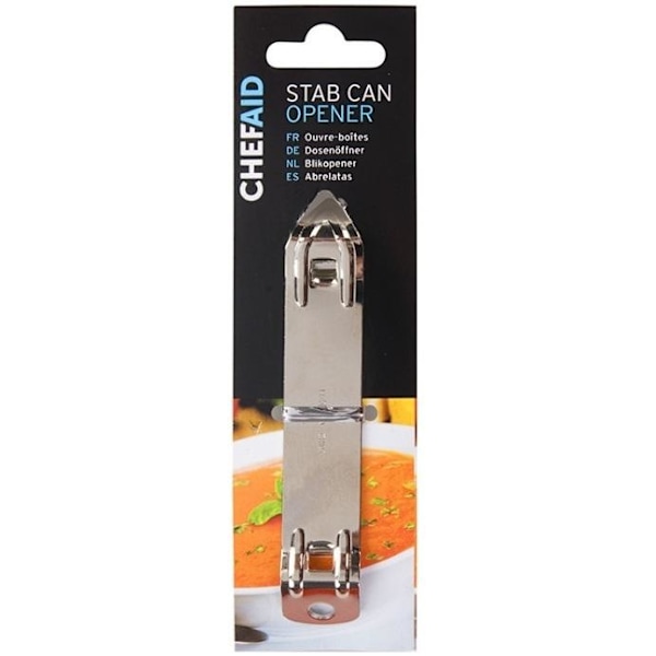 Chef Aid Stab Burköppnare 16 x 6,5 x 0,5 cm Krom Chrome 16 x 6.5 x 0.5cm