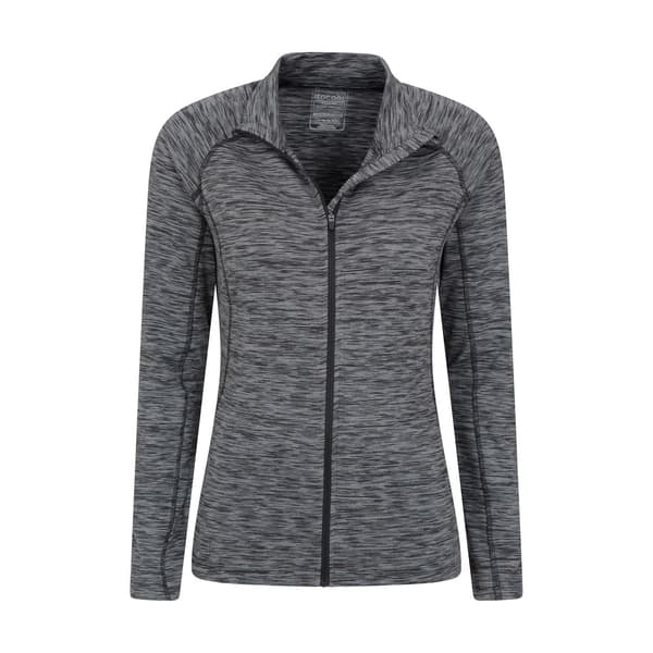 Mountain Warehouse Dam/Dam Bend & Stretch Midlayer med Full Dragkedja Black 8 UK