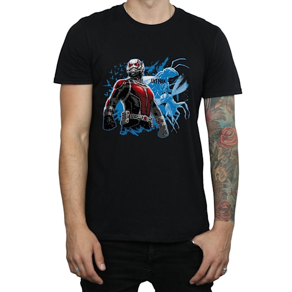 Ant-Man Herr Stående Bomull T-shirt M Svart Black M