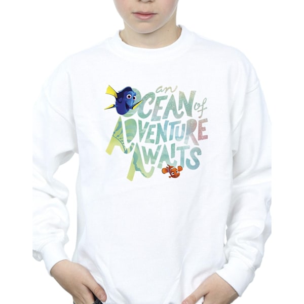 Disney Boys Finding Dory Ocean Of Adventure Sweatshirt 3-4 År White 3-4 Years