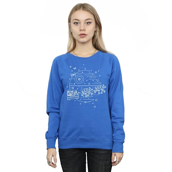 Star Wars Dam/Damer Död Stjärnan Sleigh Sweatshirt L Royal Bl Royal Blue L