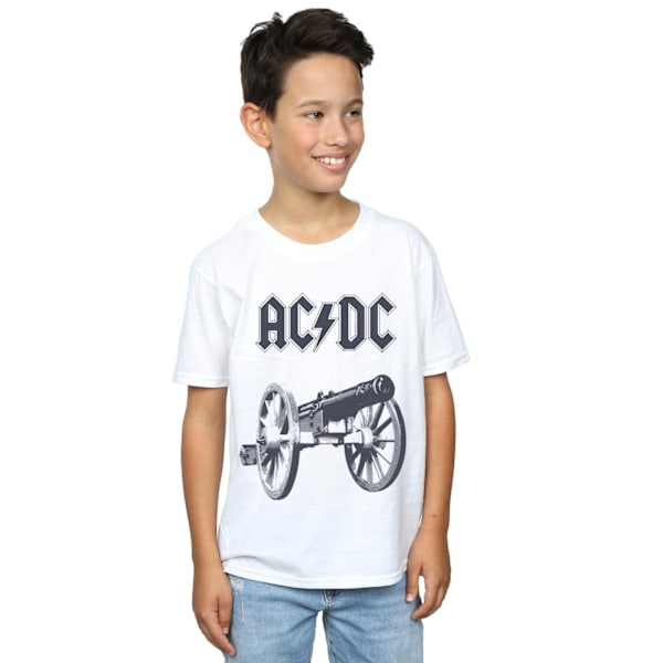 AC/DC Boys For Those About To Rock T-Shirt 5-6 år Vit White 5-6 Years